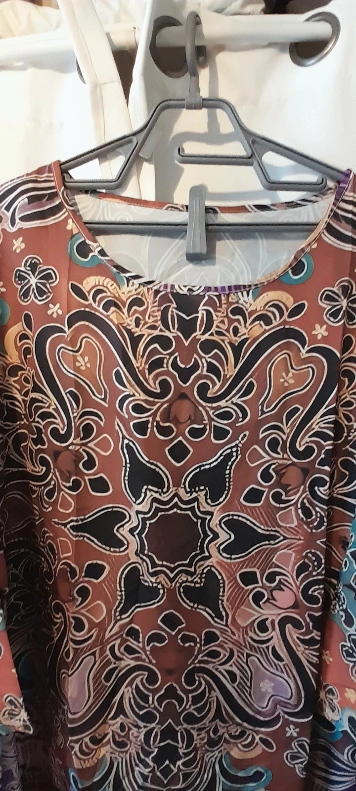 Vestido longo estilo kaftan/boho, Tamanho 5XL – photo 3